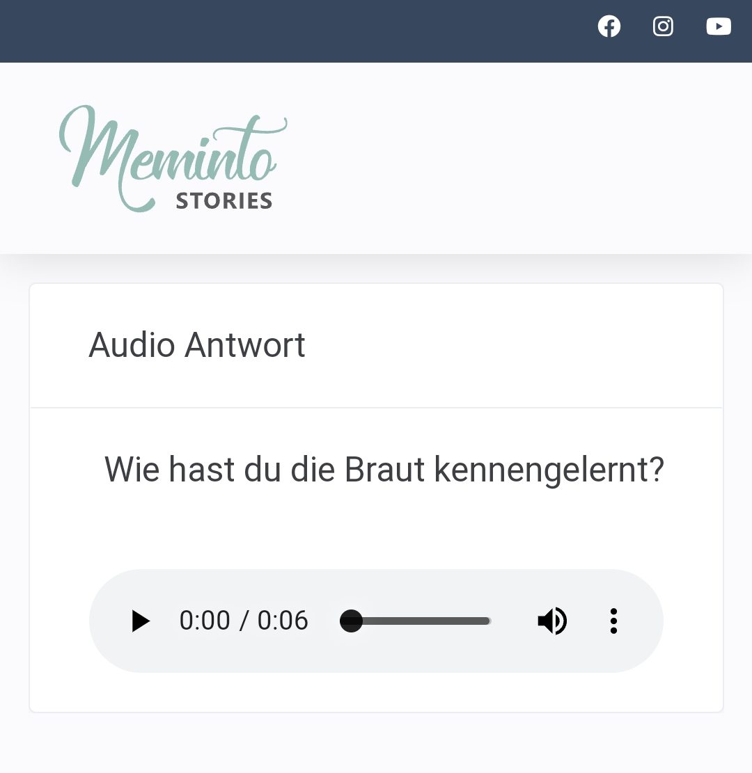 Mehr über den Artikel erfahren Die Meminto Audio Funktion ist da!