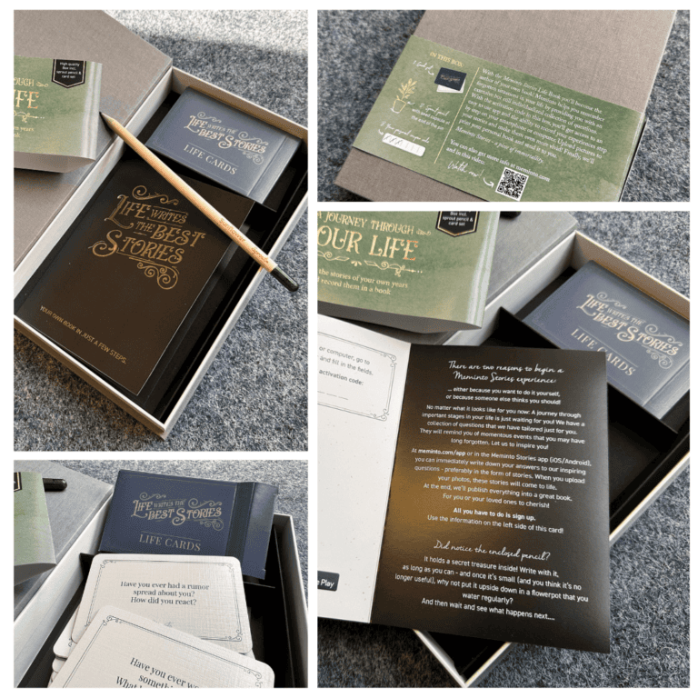 What a Meminto Gift Box looks from the inside.