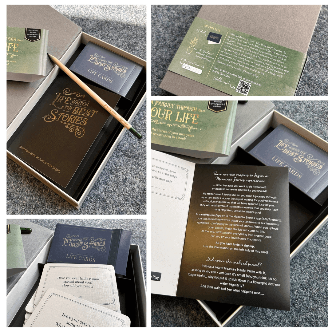 What a Meminto Gift Box looks from the inside.
