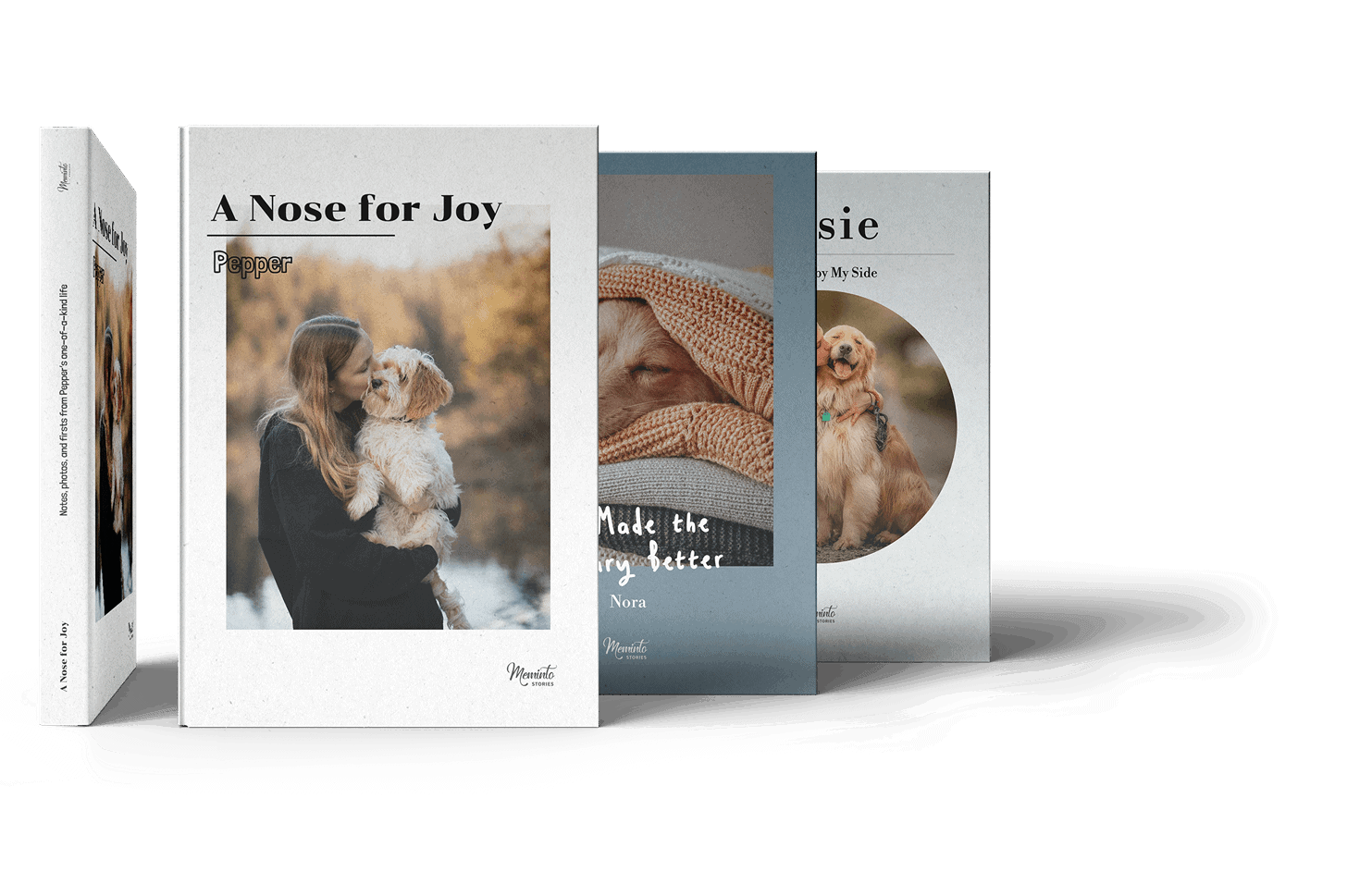 Meminto Stories Dog Memory Book Mockups